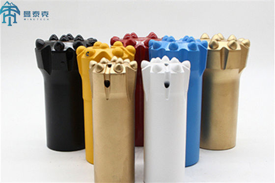 T38 64mm 10 Felsen-Bohrgerät-Knopf-Bits für Bergbaubau