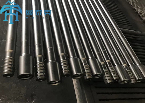 T38 Top Hammer Mining Hard Rock Thread Drill Rod Rund / Sechseckig