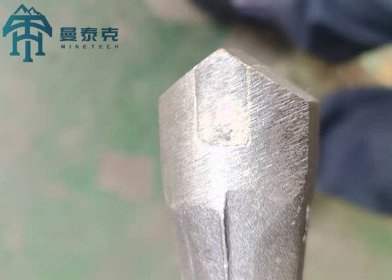 Integrales Stahlbohrgerät Rod Chisel Head der Felsen-Bergbaubohrungs-Hexen-22*108mm