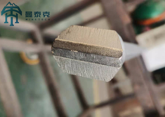 Integrales Stahlbohrgerät Rod Chisel Head der Felsen-Bergbaubohrungs-Hexen-22*108mm