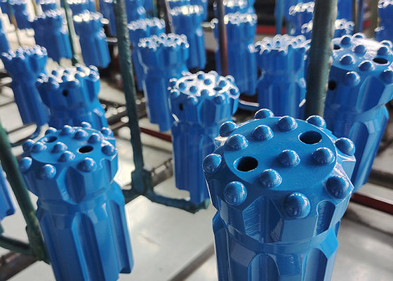 Top Hammer 76mm T45 Rückziehknopf Bit Zement Carbide Bergbau Werkzeug