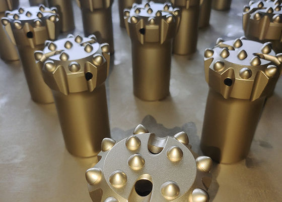 R32 76mm 45CrNi-Drehknopfbits mit 13 Carbiden für Top Hammer Bohrwerkzeuge