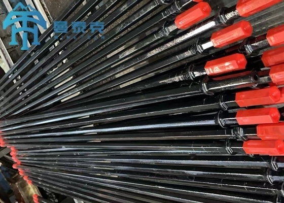 Sechskant 22mm Integralbohrstange für pneumatisches Gesteinsbohren 2400mm Länge