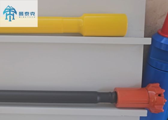 T45 Verlängerungsgestänge für Gesteinsbohrwerkzeuge für den Untertagebau mit 3m und 6m Länge und 10% höherer Eindringgeschwindigkeit, hergestellt aus legiertem Stahl 23CrNi3Mo