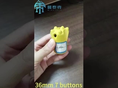 Konische 11° 36mm 7 Knopfbohrmaschine mit innerlich verzinktem Bohrwerk